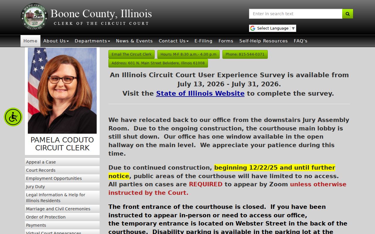 Boone County Circuit Clerk official website