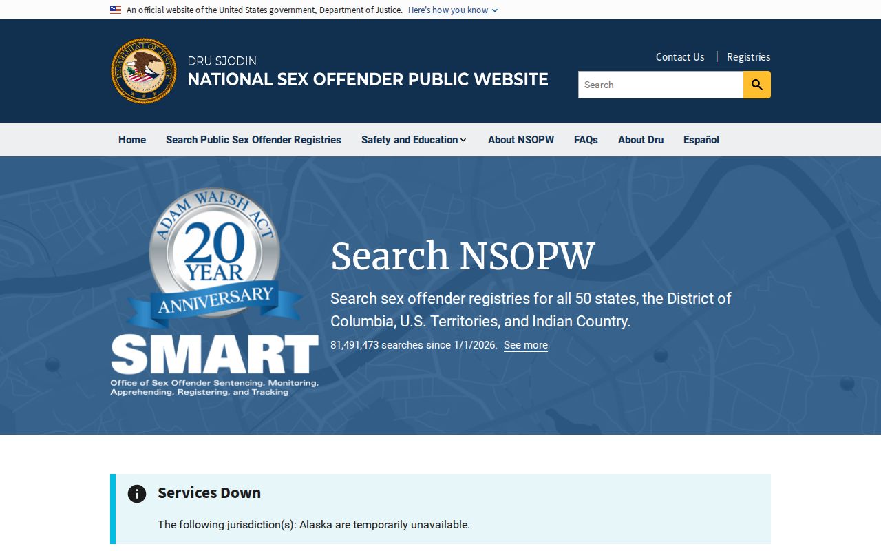 Boone County sex offender lookup national NSOPW search